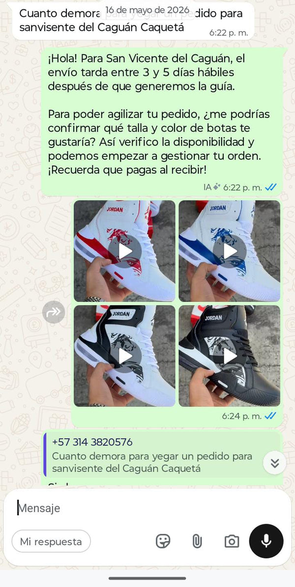 CLIENTE SATISFECHO POR LA VELOCIDAD DE NUESTROS PRODUCTOS